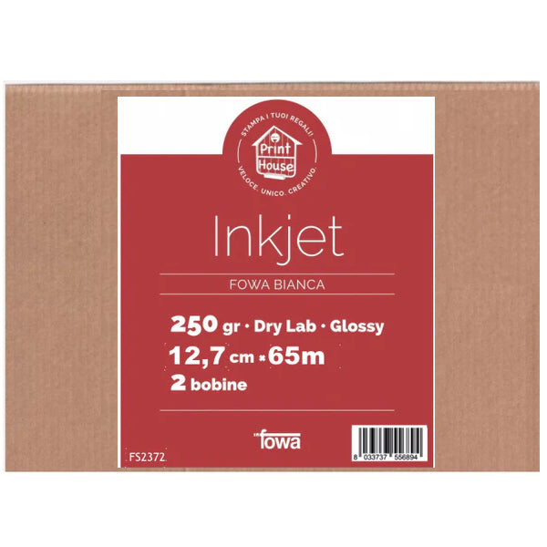 Fowa Bianca Carta Dry Lab 12,7 x 65mt Glossy FS2372 (1Roll) Fowa Bianca Carta Dry Lab 12,7 x 65mt Glossy FS2372 (1Roll)